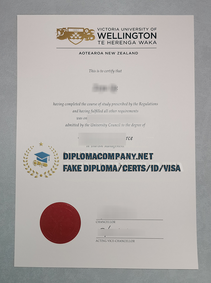 Fake Victoria University of Wellington Degree