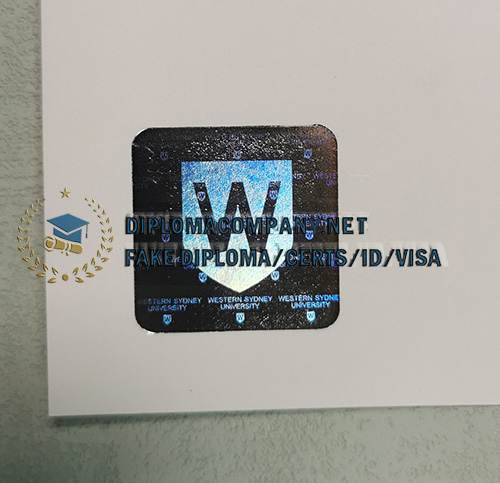 Western Sydney University degree seal