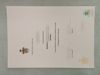 Fake York St John University Degree