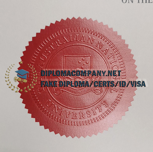 Australian National University degree Seal
