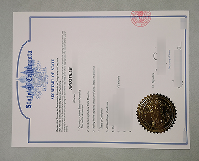 Fake California Apostille