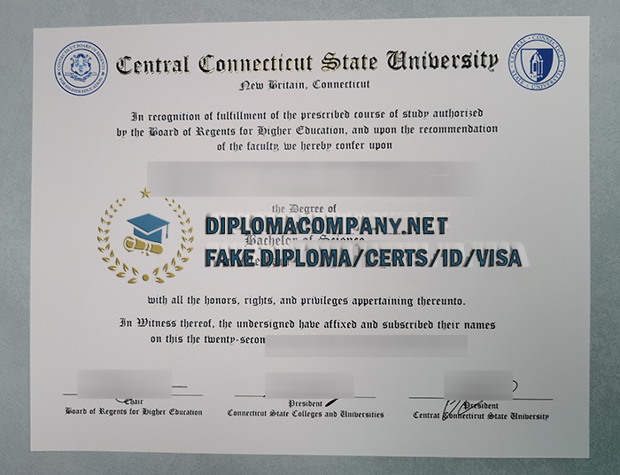 fake CCSU Diploma