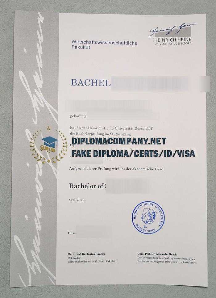 Fake HHU Urkunde