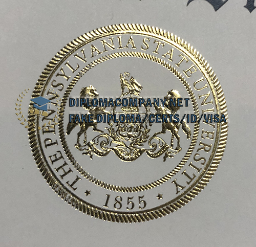 Fake PSU Diploma seal