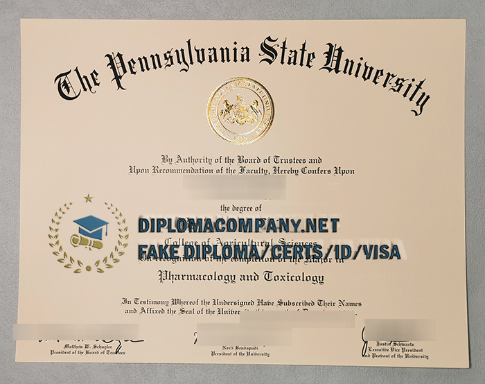 Fake PSU Diploma