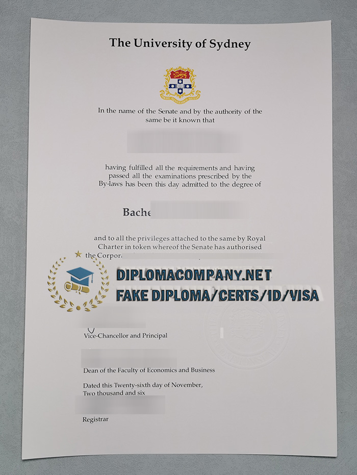 Fake USYD Degree