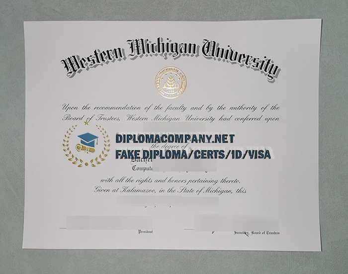 Fake Western Michigan Diploma