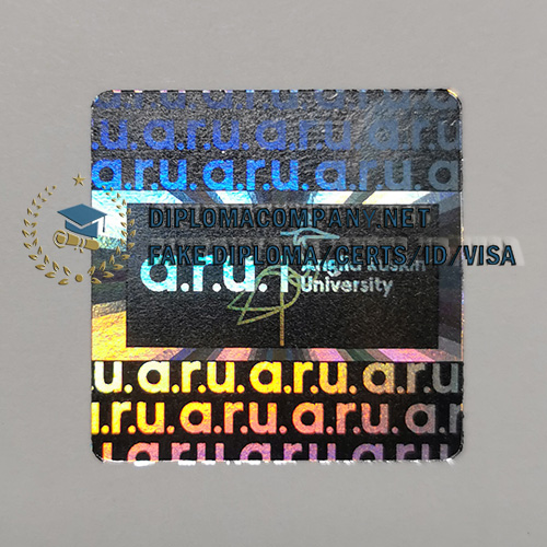Fake ARU Degree Seal