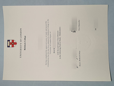 Fake Birkbeck University of London Degree