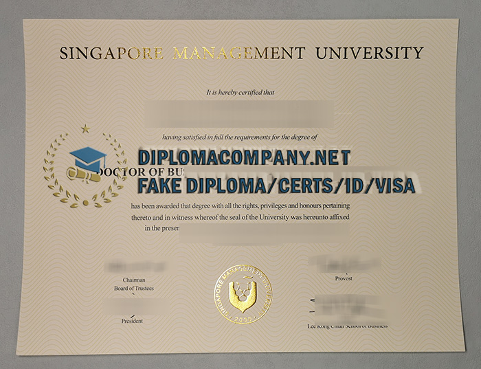 Fake SMU Diploma