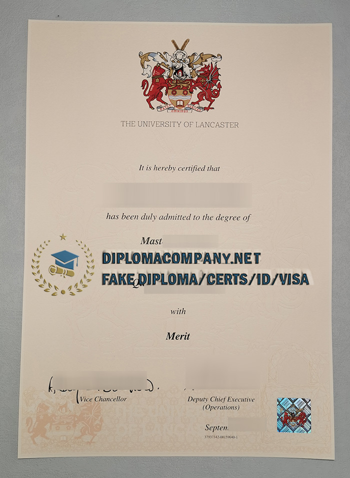 Fake Lancaster University Degree