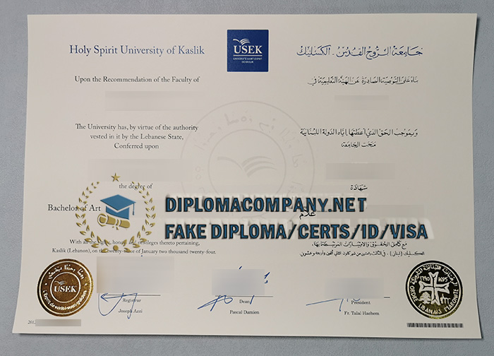 Fake USEK Diploma