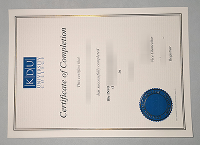 Fake KDU University College Diploma