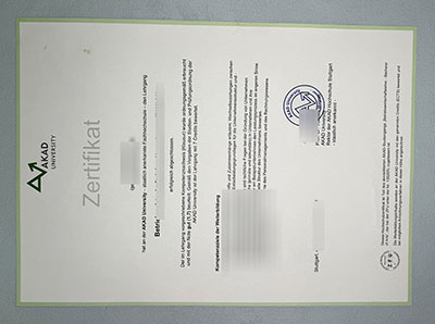 AKAD university Zertifikat