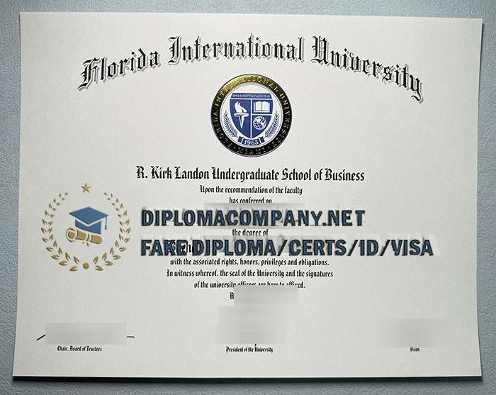 Fake FIU Diploma