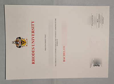 Fake Rhodes University Diploma