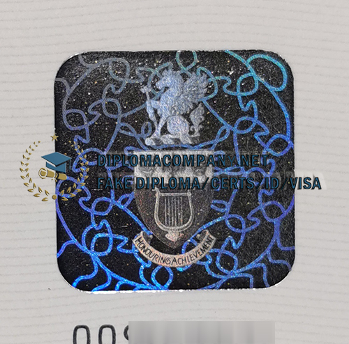Trinity College London Diploma Hot Stamping Hologram