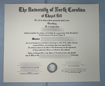 Fake UNC-Chapel Hill Diploma