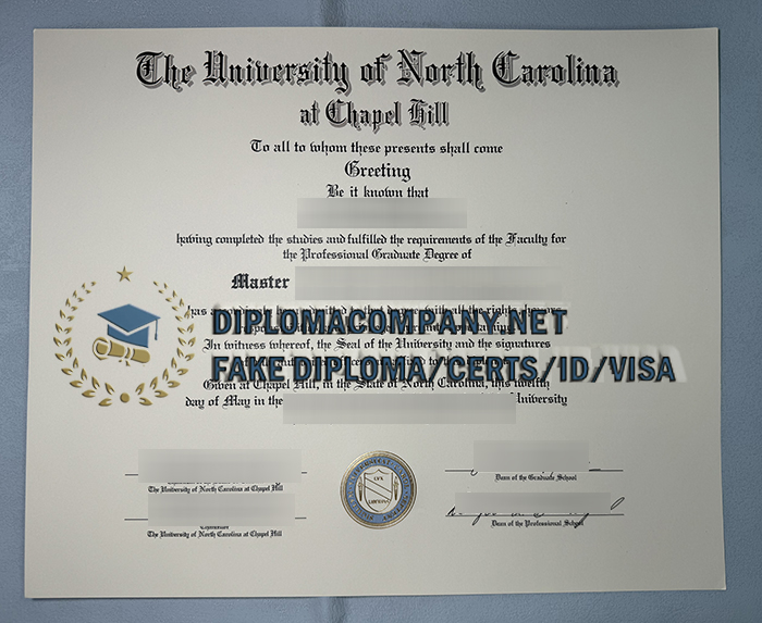 Fake UNC-Chapel Hill Diploma
