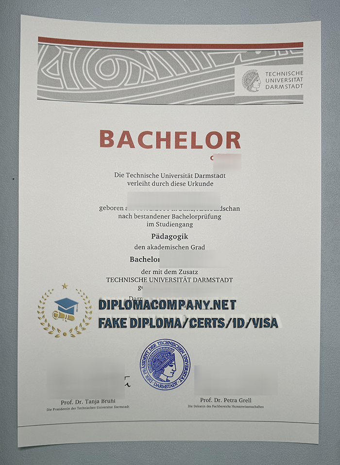 Fake TU Darmstadt Urkunde