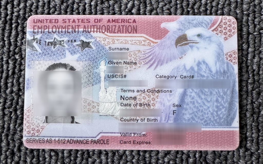 USA EAD Card