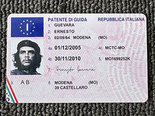 Italian ID Driving License