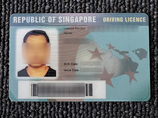 Singapore ID driving licence